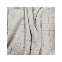 Personnalisé 150D tricoté 100% Polyester longue pile fausse fourrure impression par pulvérisation Plaid Cony cheveux tissu pour couverture et canapé