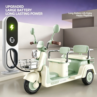 Nuovo Triciclo Elettrico per Bambini 1-8 Anni con Telecomando, Batteria 6.7V, Doppia Trazione, Auto Giocattolo a 2 Posti