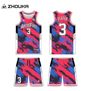 Maillot personnalisé de la meilleure qualité maillot de basket-ball rose réversible maillot de basket-ball américain sublimé uniforme d'équipe pour hommes - Product Image 2
