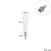 Tube vide personnalisé blanc pour gloss, crème contour des yeux, baume à lèvres, huile essentielle – Tube souple pour crème contour des yeux