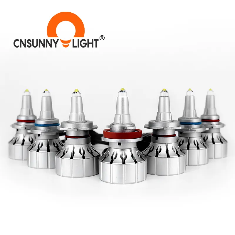 Faros focos lâmpadas de faro com led, sistema de iluminação automática para projetor 20000lm 120w led h7 luzes de carro