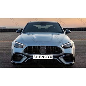 กันชนรถยนต์สำหรับเบนซ์ C-Class W206 ปี 2023 รุ่น C63 AMG ชุดแต่งตัวถังรถยนต์ กันชนหน้าและหลัง กระจังหน้า สเกิร์ตข้าง ดิฟฟิวเซอร์หลัง ท่อไอเสีย - Product Image 2