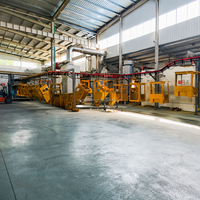 Ligne de revêtement électrostatique automatique, ligne de production de pulvérisation industrielle avec four de cuisson