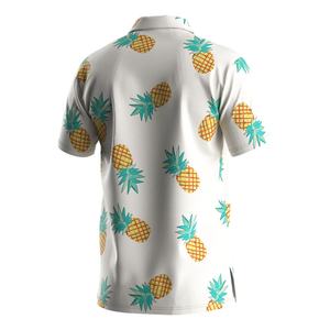 Camisa Hawaiana Blanca de Manga Corta con Estampado Floral para Hombre, Ideal para la Playa, en Oferta - Product Image 4
