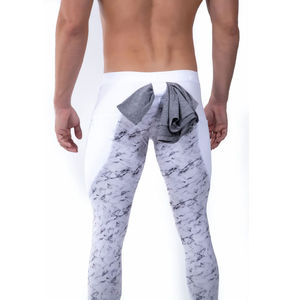 Pantalones Deportivos Casuales de Compresión para Hombre, de Alta Calidad, Spandex/Poliéster, Cintura Elástica, Antibacterianos, Transpirables, de Secado Rápido, Color Sólido - Product Image 3