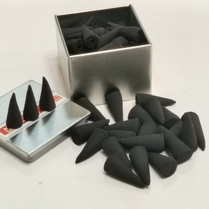 Natural Charcoal Scented <b>Incense</b> <b>Cone</b> with Tin Box Package - Product Image 4