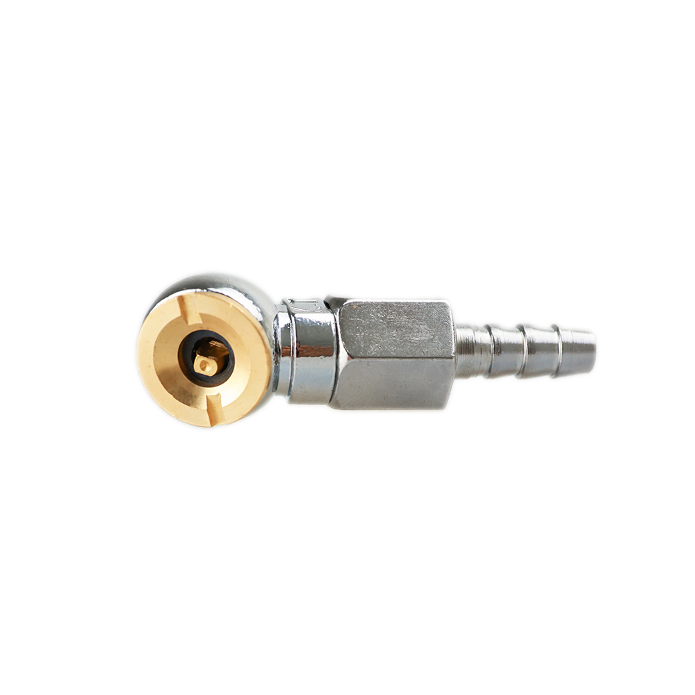Closed Flow Air Tire Chucks RV Tire air Chuck with Clip on Brass 6mm,8mm,10mm Ball Style Hose Barb Tire Chuck