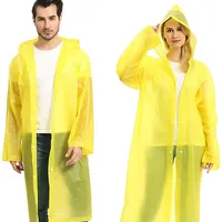 Rain Poncho Raincoat Raincoat EVA Rain Coats Waterproof Rain Poncho Reusable Unisex Men Women Long Rain Cape Clear