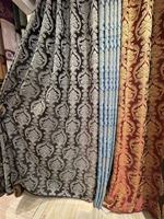 Rideaux occultants jacquard floraux très demandés, couleur personnalisée, forte opacité, style romain pour fenêtres à meneaux