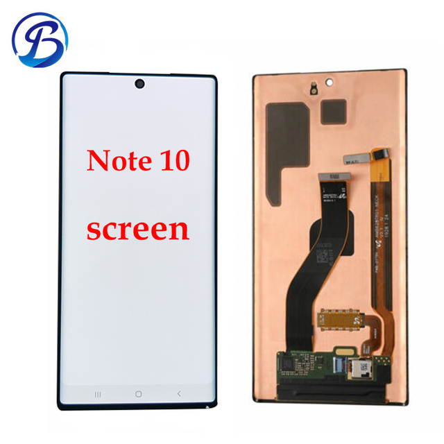 100% Original Quality Wholesale Smartphone Screens for samsung Galaxy Note10 Touch Screen Digitizer Replacement With Burns