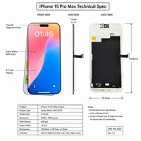 Écran OLED HX pour iPhone 15 Pro Max, assemblage d'écran tactile Super Retina XDR, iPhone 15, 15 Plus, 15 Pro, haute luminosité