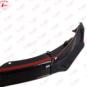 Lèvre avant en fibre de carbone de style Z-ART V pour BMW M3 <span class=keywords><strong>M4</strong></span> 2021 + becquet avant en fibre de carbone sec pour G80 G82 G83 menton avant en fibre de carbone - Product Image 3