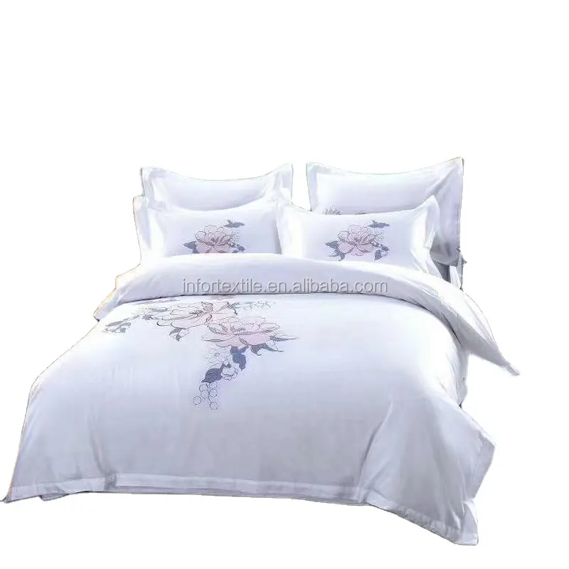 Wholesale 3pcs/4pcs/5pcs Bedding set 100%Cotton,poly/cotton,100%polyester Sateen and stripe fabric used for Home and Hotel