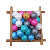 Perles à mâcher pour bébés en silicone souple de qualité alimentaire, certifiées CE et par un tiers, pour la fabrication de bijoux et stylos de dentition, 10 mm, vente en gros