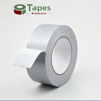 Ruban adhésif en caoutchouc thermofusible coloré simple face imperméable, largeur 48 mm, robuste, personnalisé, en tissu argenté coloré pour la fermeture de cartons