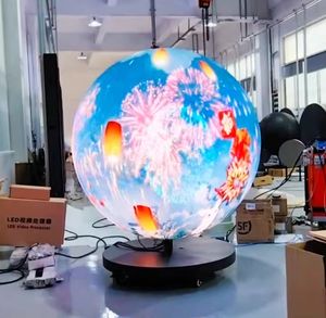 จอแสดงผล LED ทรงกลม P2/P2.5 ขนาดเส้นผ่านศูนย์กลางตามสั่ง ความสว่างสูง 5000 คูเบิล/ตร.ม. รับประกัน 1 ปี สำหรับโฆษณาภายนอกอาคาร - Product Image 4