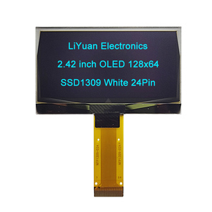 Écran lcd <span class=keywords><strong>oled</strong></span> 2.42 "2.4x64/128x64 cm, <span class=keywords><strong>24</strong></span> broches, résolution 128x64mm, blanc/jaune, SSD1309/SPD0301, FPC tip, connecteur 0.5mm - Product Image 5