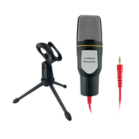 Voxfull 3.5MM Microphone Microphones à condensateur professionnels pour PC ordinateur portable Studio d'enregistrement chant jeu Streaming