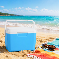 Glacière portable en plastique de 6 L, résistante à l'eau, conserve la fraîcheur jusqu'à 5 jours pour le camping, les pique-niques et les voyages