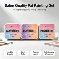 Gel Pat Pat multifonctionnel 3 en 1, crème solide sans essuyage, pour blush d'ongles, peinture dégradée, estampage et poudre à frotter, fournitures pour ongles
