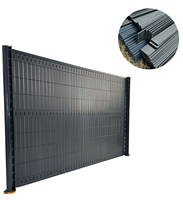 Lames de Clôture Décoratives en PVC pour Extérieur, Écran Rigide 3D en PVC pour Jardin, Panneaux d'Occultation pour Grillages Soudés