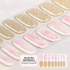 Autocollants pour ongles en gel sans UV, vente directe d'usine, pas besoin de cuisson, faux ongles pour une manucure longue durée - Product Image 5