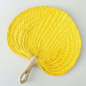 Handmade Natural Bamboo Handheld Fans Eco-Friendly 33cm Palm <b>Leaf</b> <b>Paper</b> for New Year Occasions Parties Painting Favor Gifts - Product Image 5