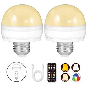 Bombilla LED Recargable de 40W E26 con Control Remoto, 4 Temperaturas de Color y Carga Desmontable - Product Image 2