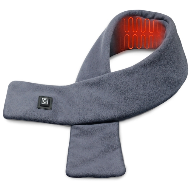 Heated Neck Wrap USB Portable Heated Neck Scarf Cordless Heating Pad for Men and Women
