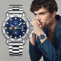 Montre de sport de luxe pour homme CRRJU 2294, très vendue, étanche, avec mouvement à quartz importé, aiguilles lumineuses, calendrier