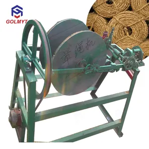 Widely Used wheat straw rope knitting machine wheat Straw Rope Twist Machine/hemp stalk rope making machinery on hot sale