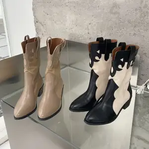 高品质Botas Para Mujer最新时装设计师品牌踝高女冬靴