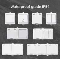 Interrupteurs et prises étanches industriels, 2 ports USB, prise 2PIN/3PIN, 4 prises EU 16A IP54