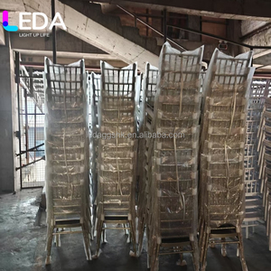 LEDA Wholesale Rental Champagne Gold Metal Chavari <b>Chair</b> Wedding Event Banquet Dinner Chiavari <b>Chairs</b> - Product Image 4