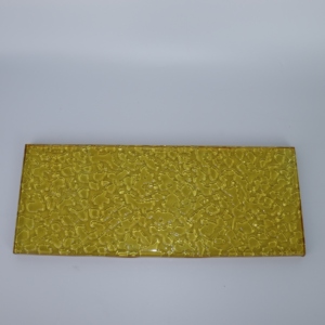 แผ่นกระจกตกแต่งสีเหลืองลายลายนูน สำหรับประตู หน้าต่าง และตกแต่งบ้าน - Product Image 6
