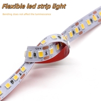 Haute luminosité SMD2835 LED bande lumineuse DC12V 8mm 180Leds/m Flexible couleur unique blanc bandes lumineuses pour placard salon