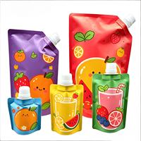 Pochette souple Doypack YSH personnalisée de 500 ml avec bec verseur, film brillant laminé, pour fournisseur de boissons