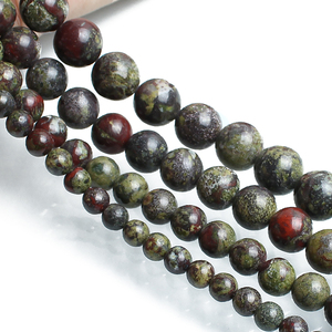 Commercio all'ingrosso drago Bloodstone diasper perline 4/6/8/10/12MM pietre rotonde per la creazione di gioielli braccialetti - Product Image 4
