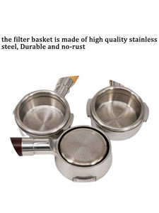 1ชิ้นก้นถ้วยเอสเพรสโซ่แบบพกพา58มม. 2หู <span class=keywords><strong>aibo</strong></span>.wega/rocket เปลี่ยนด้ามไม้เครื่องมือ tampers กาแฟ - Product Image 4