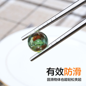 Stainless Steel Chopsticks 304 Food Grade Round Thick Durable <b>Heat</b> Resistant Household Commercial Use - Product Image 5