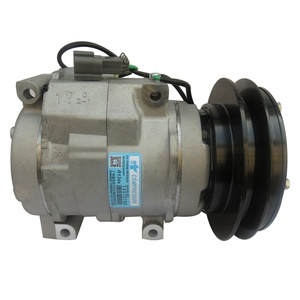 Compresor de Aire Acondicionado para Automóvil 10S17C 24V para Excavadora y Cargadora KOMATSU 421-07-31221 20Y-979-6121 ND4472204781 20Y8101260 4210731221 Pieza de Aire Acondicionado - Product Image 6