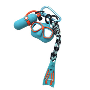 Mini porte-clés 3D en silicone, masque de plongée, palmes, bouteille de plongée, pendentif, souvenir de plage, breloque de sac, cadeau pour les amateurs de plongée - Product Image 5