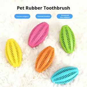 Balle à friandises et bâtonnet de nettoyage dentaire <span class=keywords><strong>indestructibles</strong></span> en TPR |   Jouet à mâcher interactif pour chien, jouet de soin dentaire pour les mâcheurs agressifs - Product Image 3