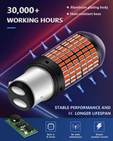 HOLY Extrêmement Lumineux 156 BA15S P21W 7506 3014 144 SMD IP65 Canbus 12V Projecteur de Remplacement pour Feu Arrière Intérieur de Camping-Car