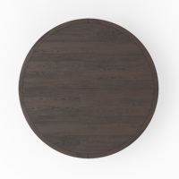 [Stok AS] Gratis Ongkir Set Meja Makan dan Permainan Bulat 48 inci 5-bagian dengan Kulit Imitasi Hitam Pengiriman Cepat Dari AS MOQ 1
