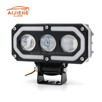 Projecteur de phare antibrouillard en aluminium RVB 3570 blanc jaune Flash pour vélo motos Luces Para Moto