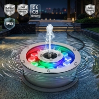 Luces LED Sumergibles RGB para Estanques, AC12V IP68, Impermeables, de Aluminio, Alto CRI 95, Automáticas, con Control DMX512