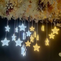 Beaux accessoires de mariage lustre décoratif lustre acrylique lumières décoratives de mariage