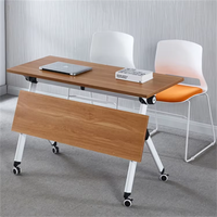 Meubles de bureau modulaires contemporains portables, table de conférence extensible avec pieds en aluminium pour le bureau à domicile