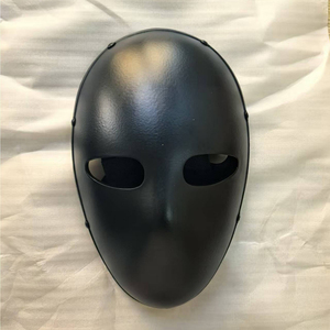 Masque intégral en daim noir DF074 704, accessoire tactique durable pour les arts martiaux, toutes saisons - Product Image 1